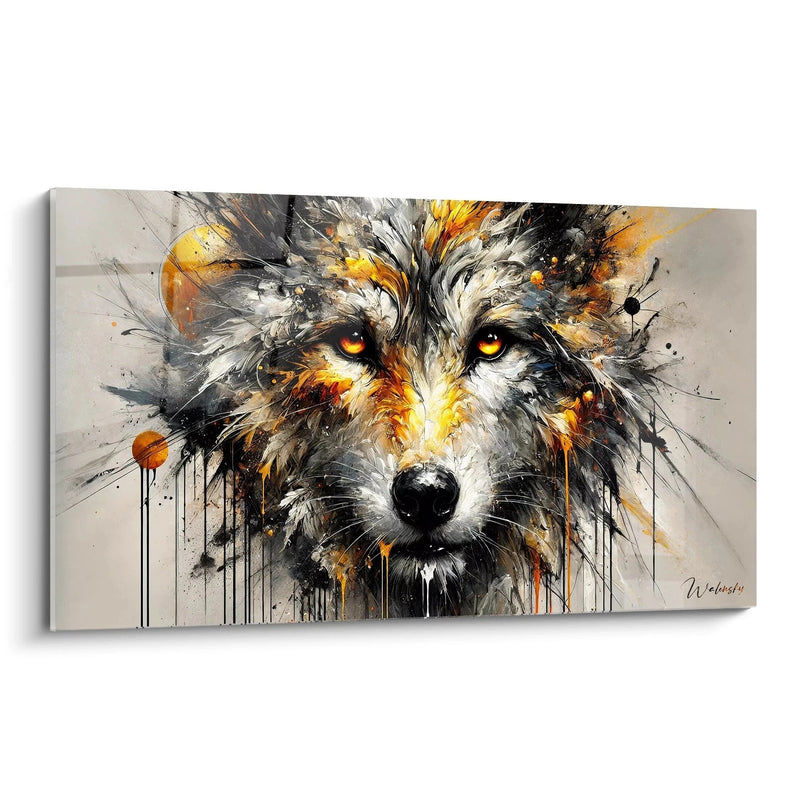 The Howler's Eye Painting - Wildlife Wolf Edition