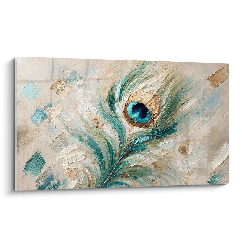 Gemälde Das Auge des Pfaus - Ausgabe Feder Natur