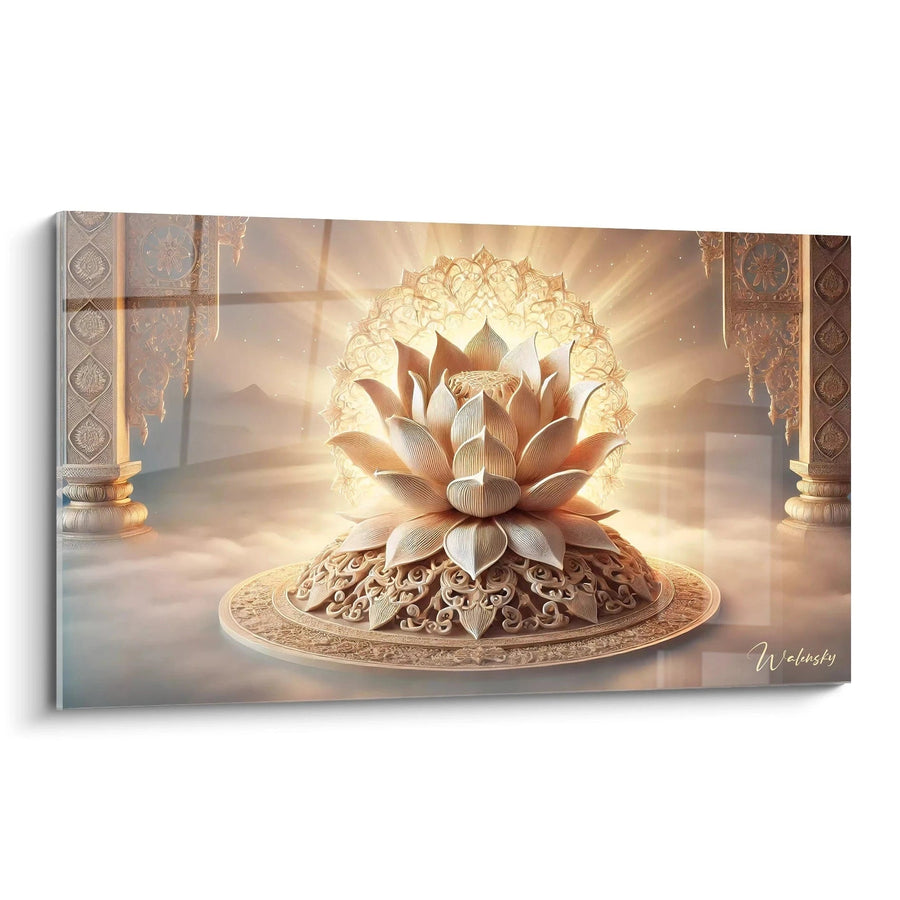 Sacred Lotus Wall Art - Zen Edition