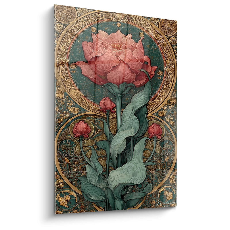 Lotus Serene Ornament Painting - Art Nouveau Edition