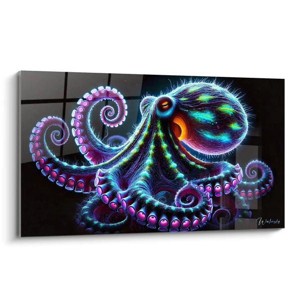 Schilderij Licht uit de Diepte - Octopusdiereneditie