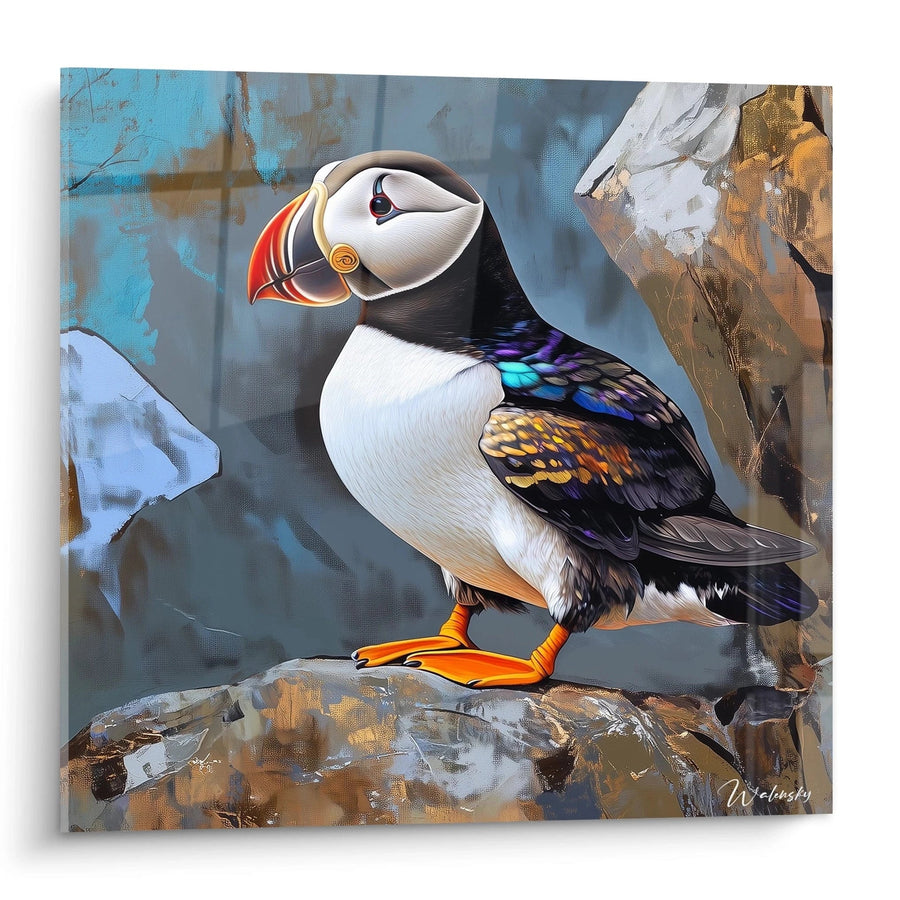 Puffin Boreal Radiance Wall Art - Puffin Edition
