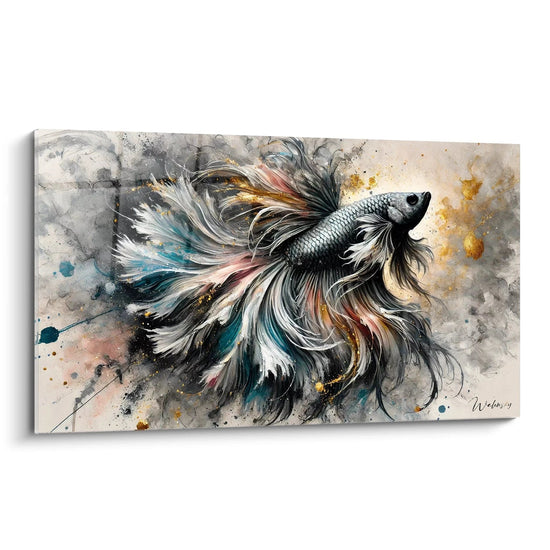 Majesty of the Fighter Wall Art - Betta Fish Animals Edition