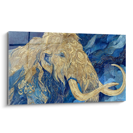 Cuadro Mamut lanudo dorado - Majestad prehistórica - edición Mamut lanudo
