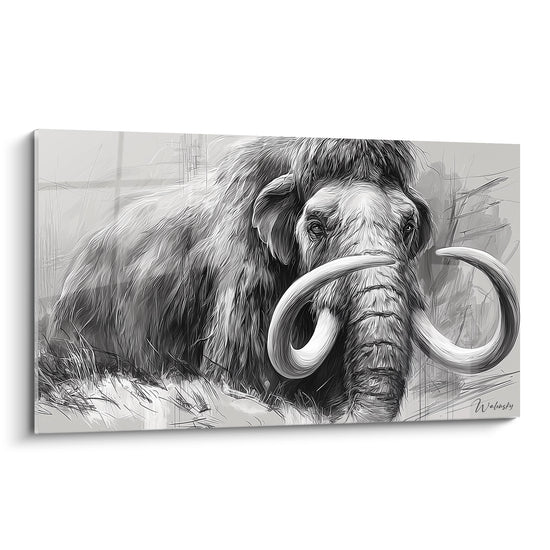 Cuadro Mamut lanudo - Majestad prehistórica - edición Mamut lanudo