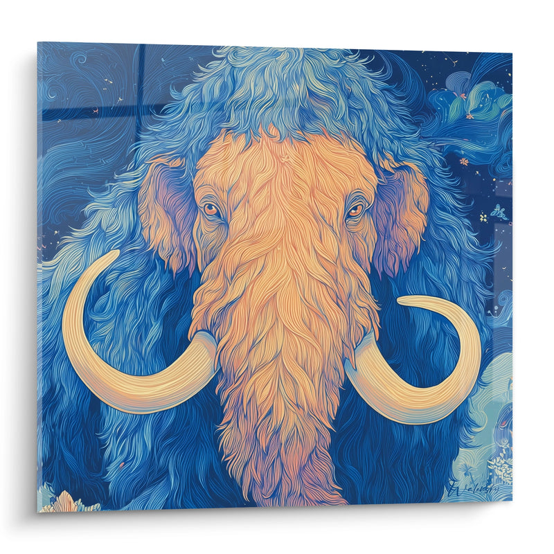 Woolly Mammoth Painting - Van Gogh Style - Woolly Mammoth Edition