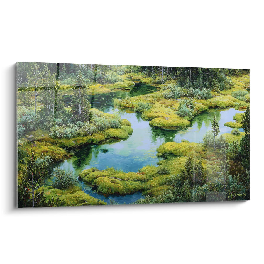 Tableau marécage boréal - Oasis de mousse - édition autres paysages