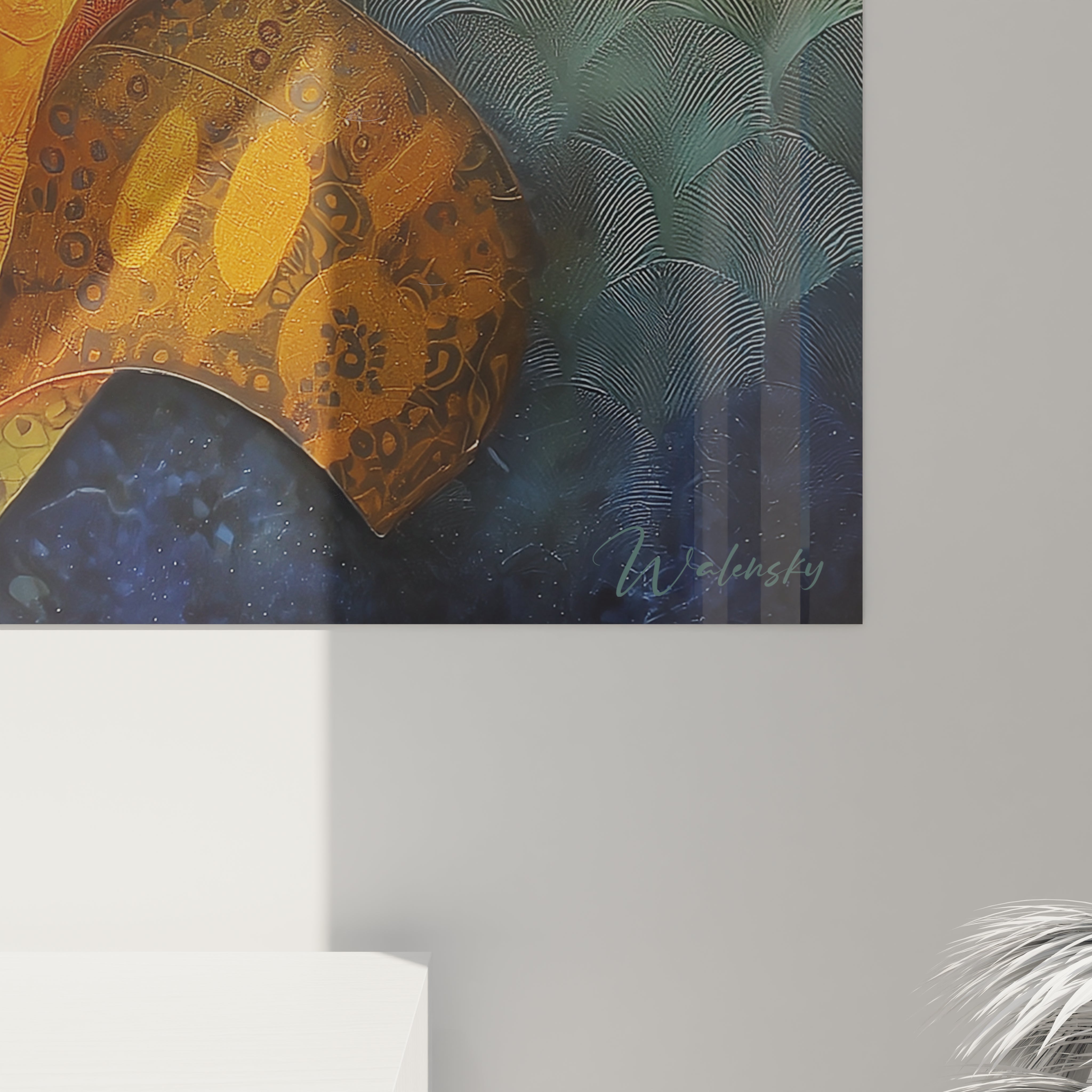 Tableau mural Walensky représentant un tableau masque africain coloré et artistique