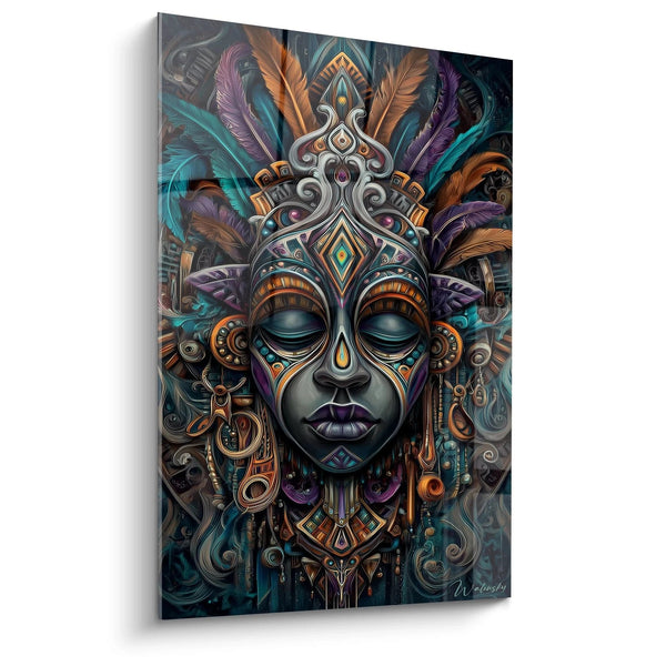 Maskentafel Dynastisches Erbe - Edition afrikanische Maske