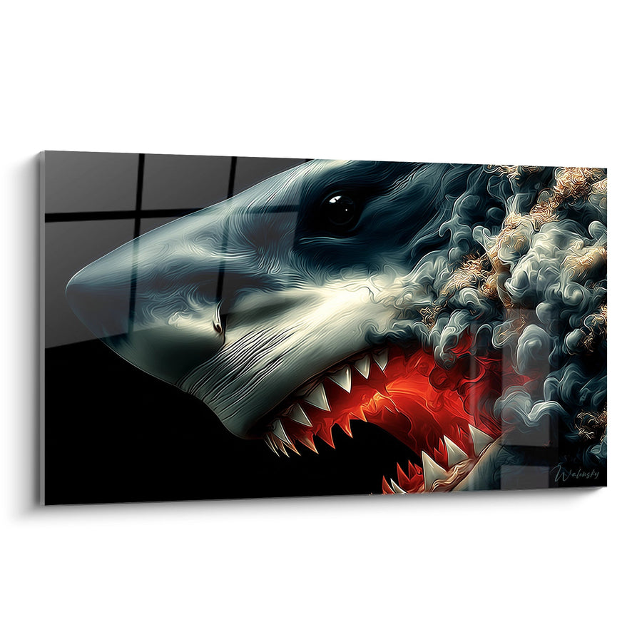 Tableau Mégalodon Fantastique - Prédateur des Profondeurs - édition Mégalodon