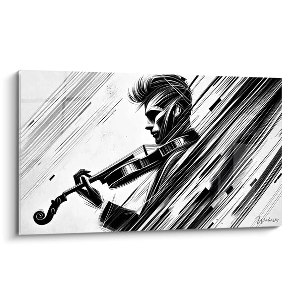 Cuadro Melodía de la Sombra - Edición Blanco y Negro