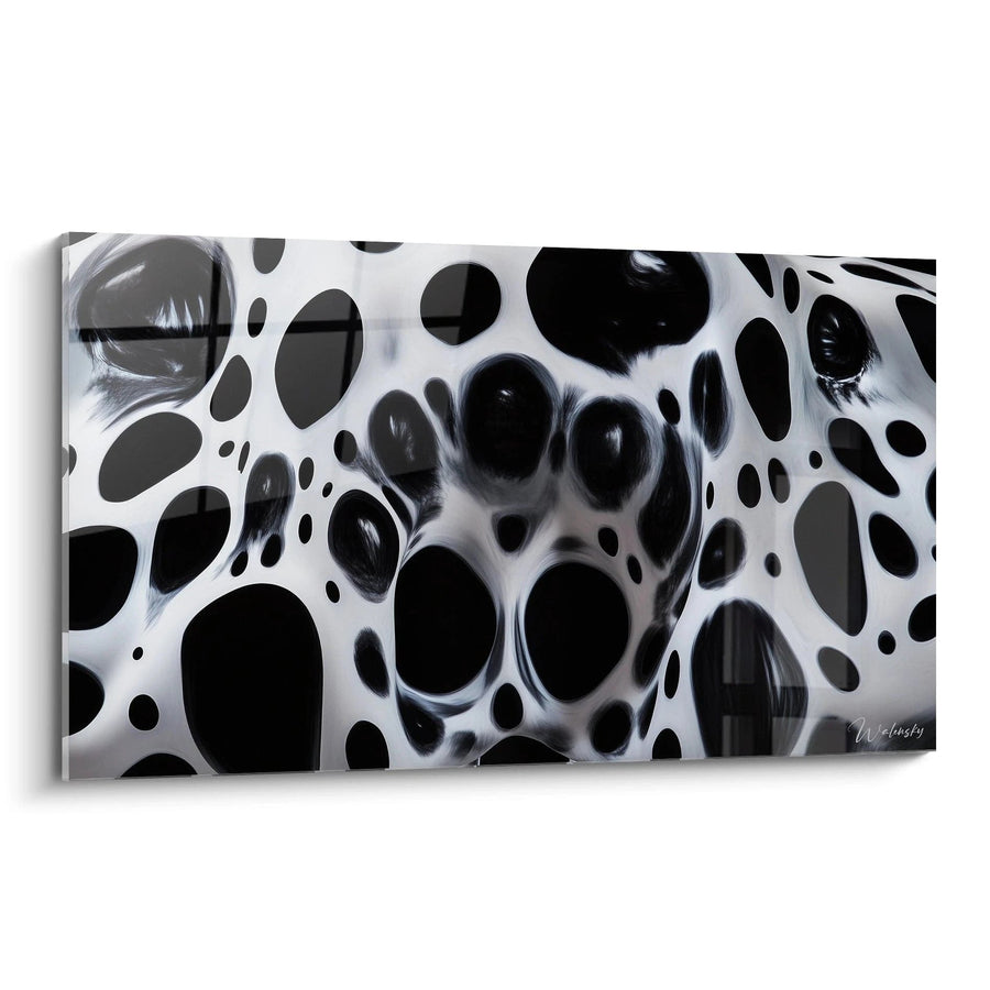 Tableau Membrane Spatiale - édition tacheté noir et blanc