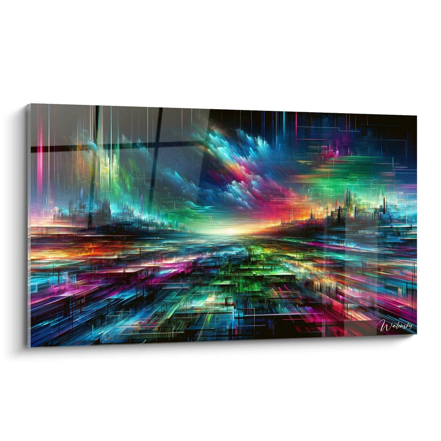Cuadro Mirage de la Conciencia Urbana - Edición Geométrica Abstracta