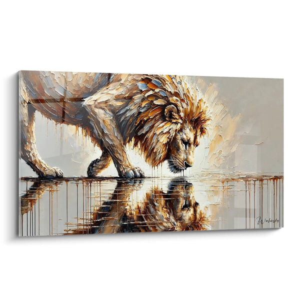 Cuadro Espejo de Orgullo - Edición León Animales