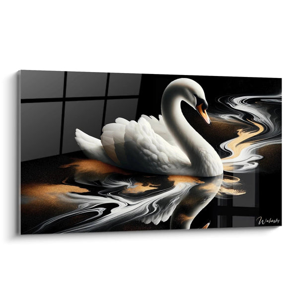 Mystischer Spiegelswan Gemälde - Tierausgabe