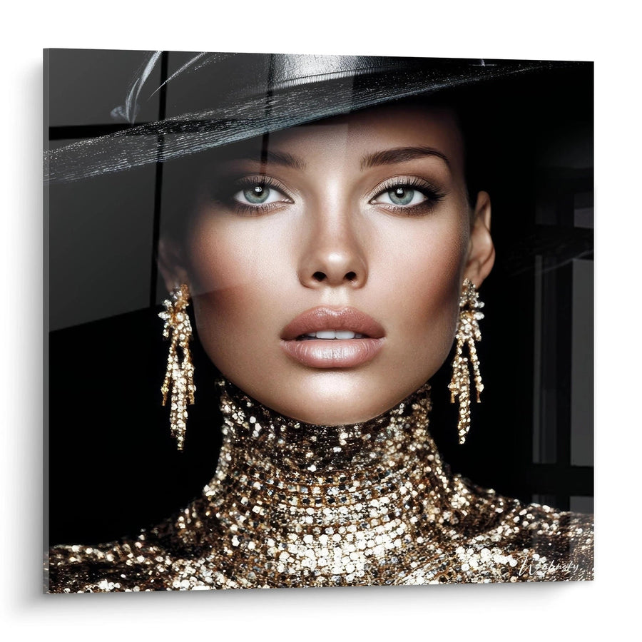 Tableau Mode Parisienne - Grâce et Sophistication - édition visage de la mode