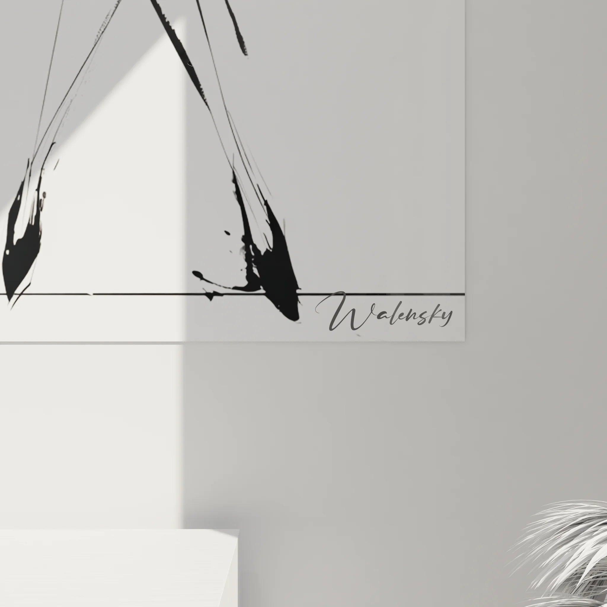 Vue ensemble tableau femme élégante, art mural noir blanc design contemporain sophistiqué