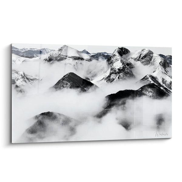 Tableau Sommets enneigés noyés dans les nuages - Sommets dans les nuages - Edition Montagne
