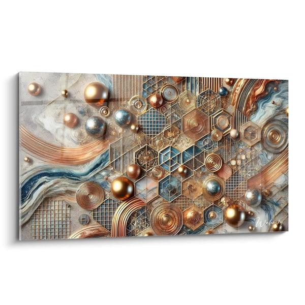 Tabla Mosaico de Cobre - Edición Estilo Epoxi