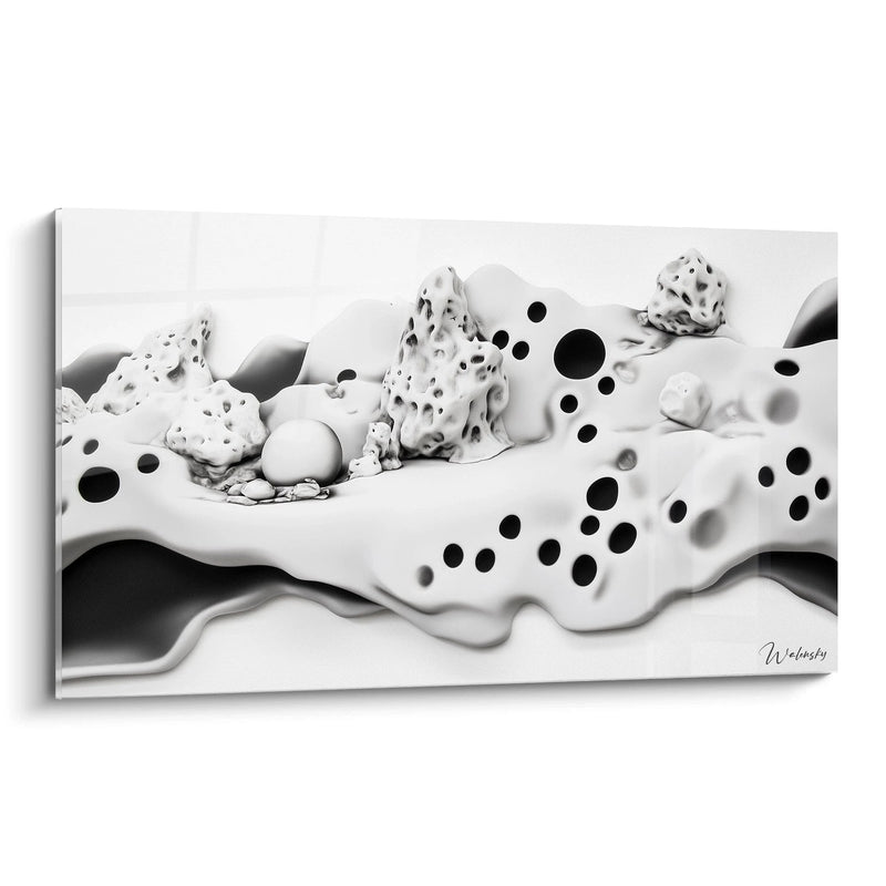 Tableau Mouvement Dalmatien - édition tacheté noir et blanc