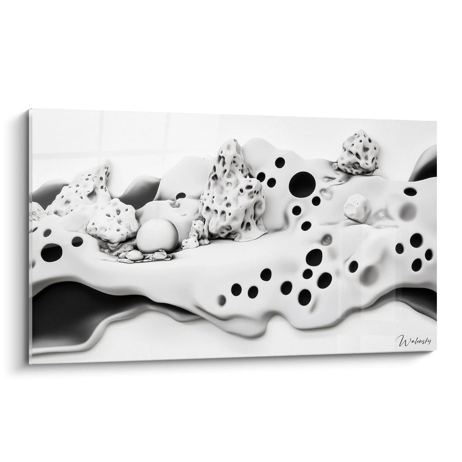 Tableau Mouvement Dalmatien - édition tacheté noir et blanc