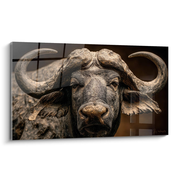 Schilderij Afrikaanse buffel - Majestueus portret met imposante hoorns - buffeleditie