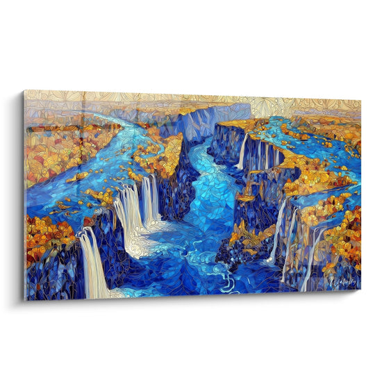 Canyontafel meervoudige watervallen - Aquatische symfonie - waterval editie