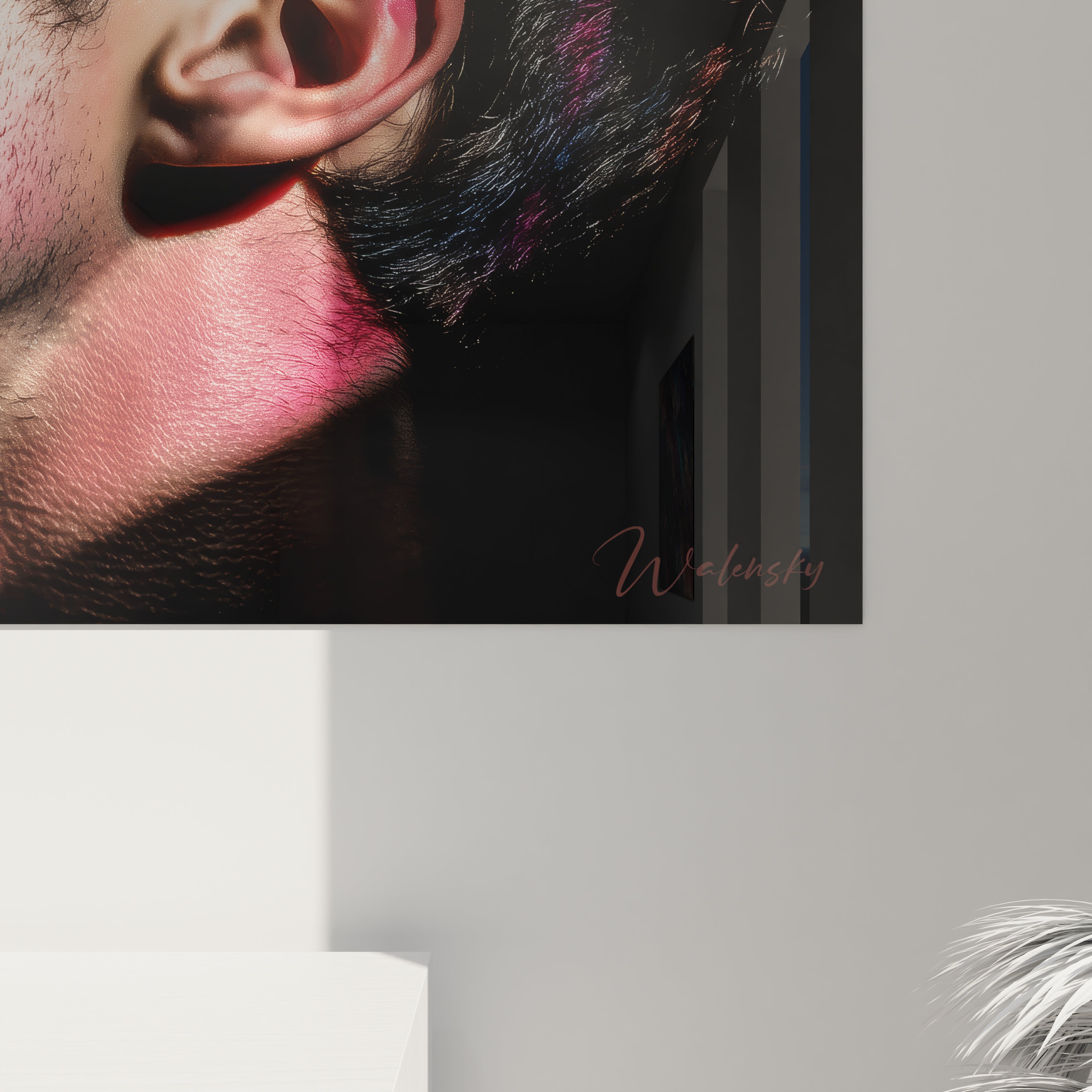 Tableau mural homme moderne de Walensky, mettant en avant un portrait artistique et contemporain