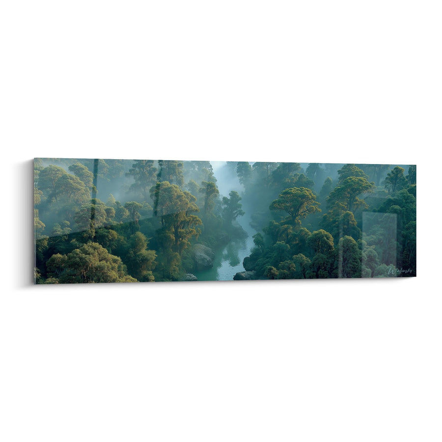 Tableau Jungle Brumeuse - Canopée Mystérieuse - édition Forêt