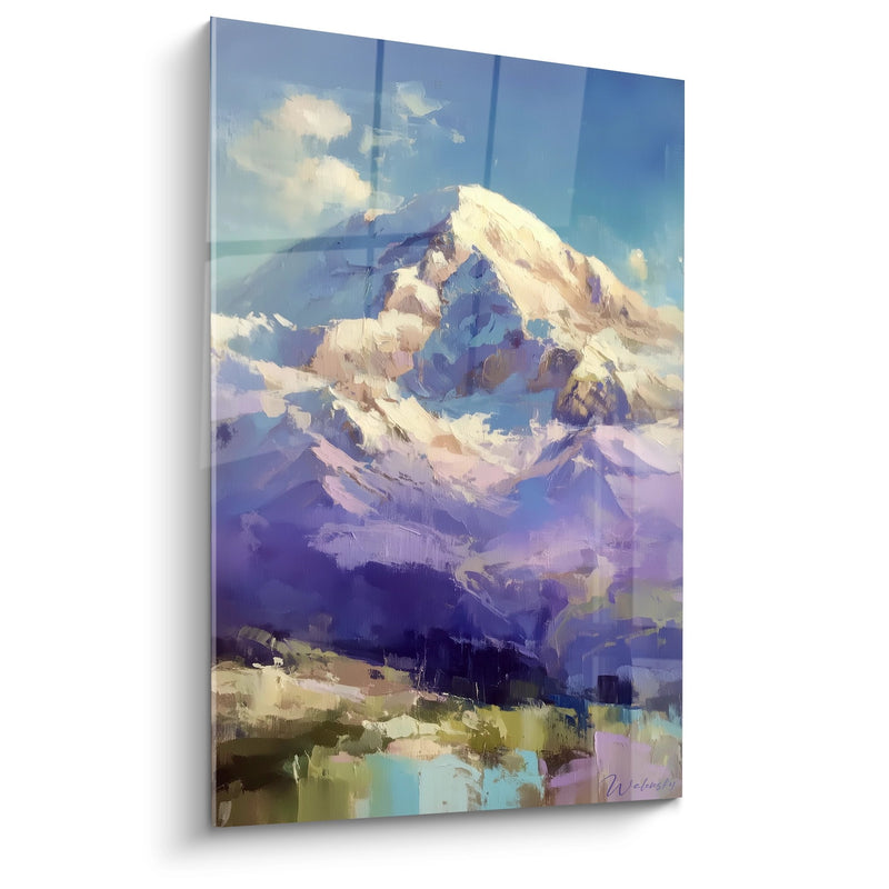 Snow-Capped Summit Painting - Alpine Majesty - Mountain Edition