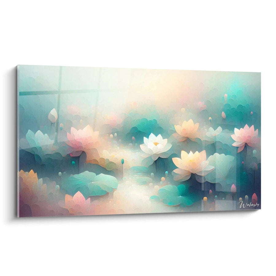 Tableau Murmure des Lotus - Edition Fleur Abstrait