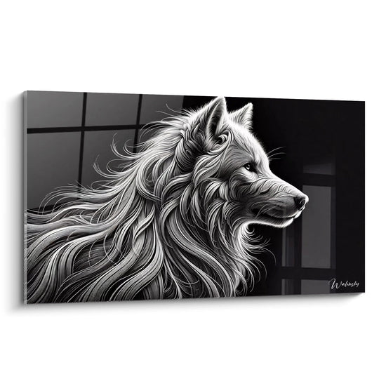 Wandbild Flüstern des Nordens - Ausgabe Wolf Tiere