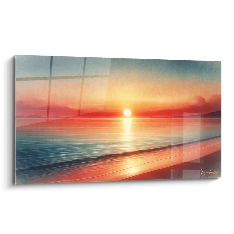 Quadro Sussurri del Sole - Edizione Tramonto Paesaggio