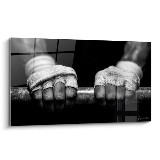 Tableau Muscolatura - Forza e Determinazione - Edizione sport bianco e nero