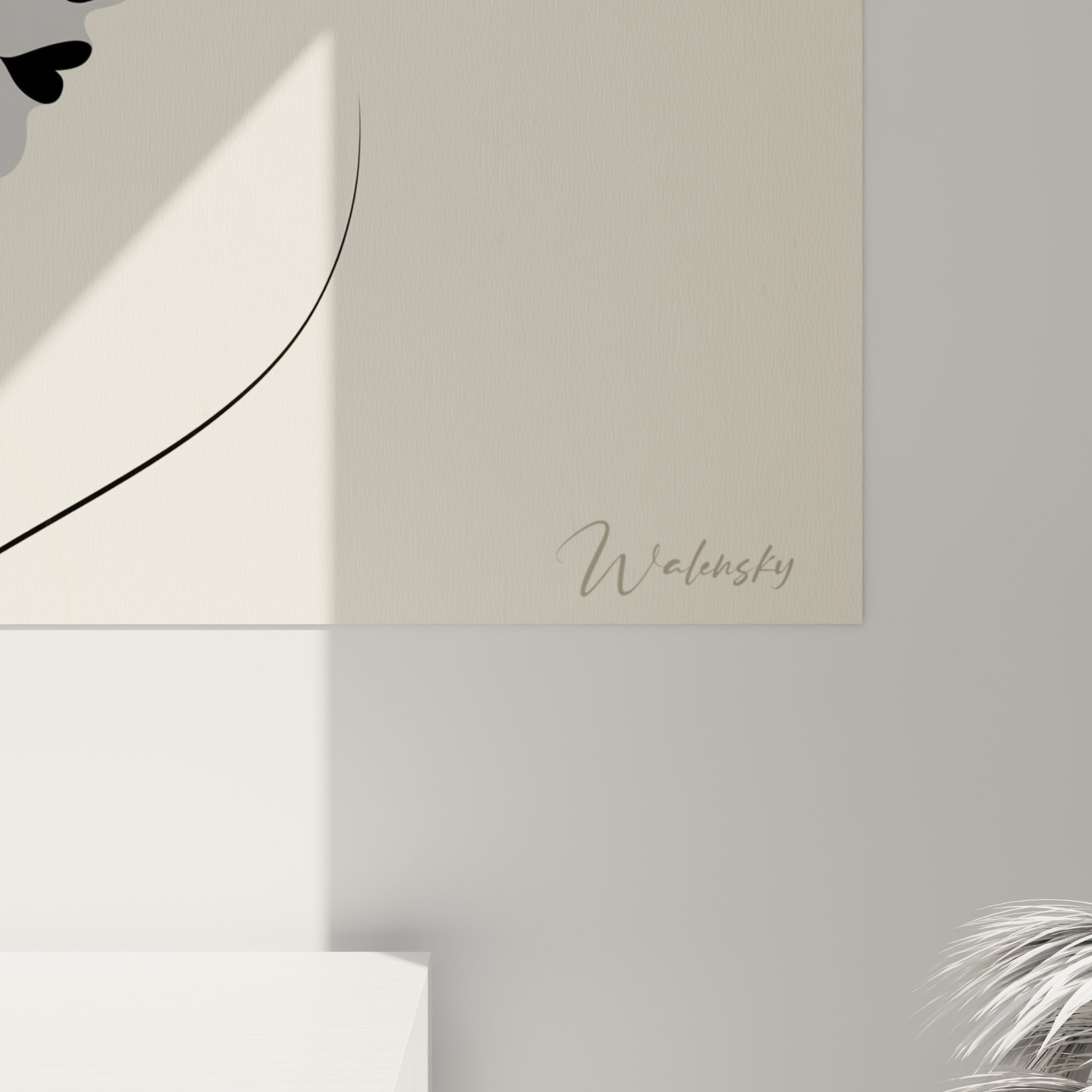 Empâtements jaune moutarde et coulures anthracite se mêlent sur la toile, révélant la texture picturale de ce portrait Musique