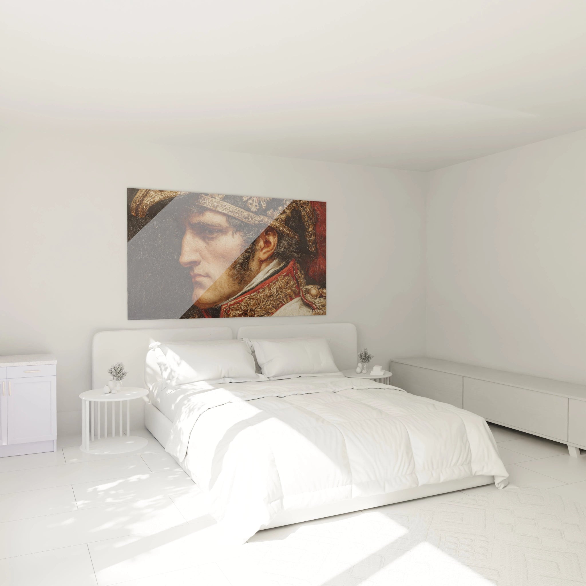 tableau Napoléon regard d'aigle Walensky tableau mural portrait de Napoléon en profil pour décoration de chambre moderne