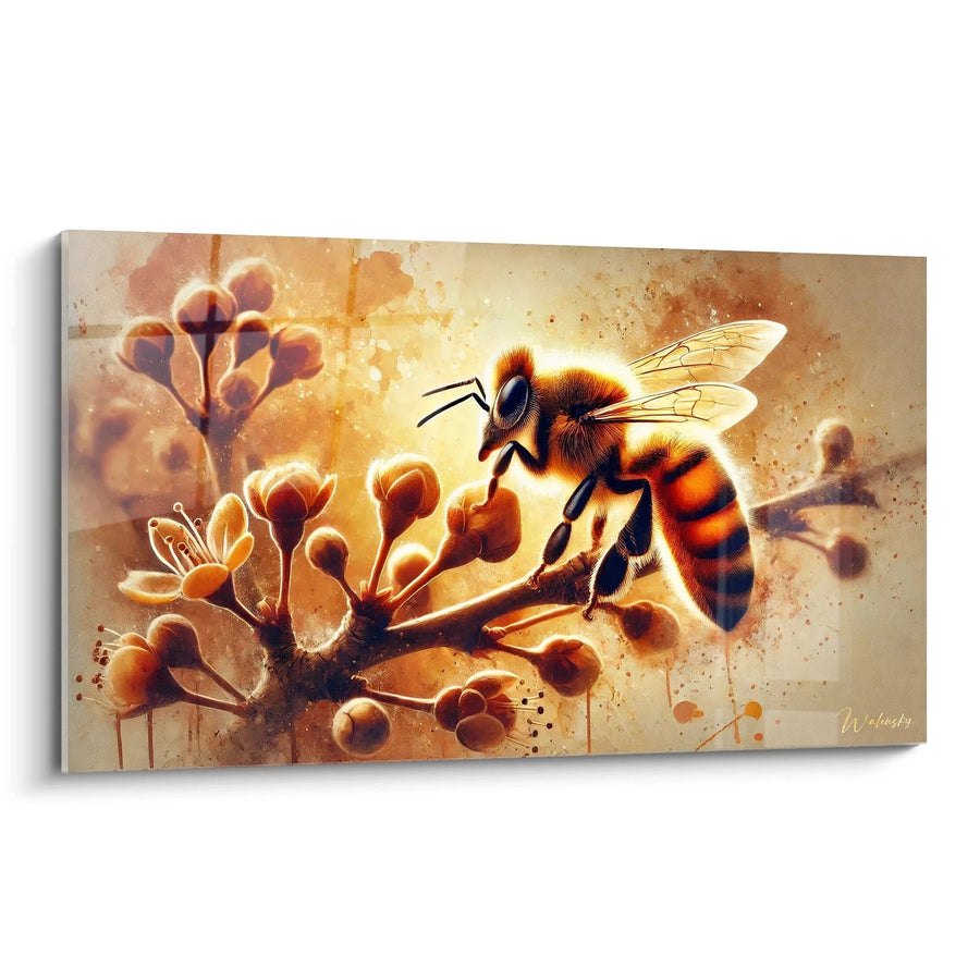 Golden Nectar Wall Art - Bee Animals Edition