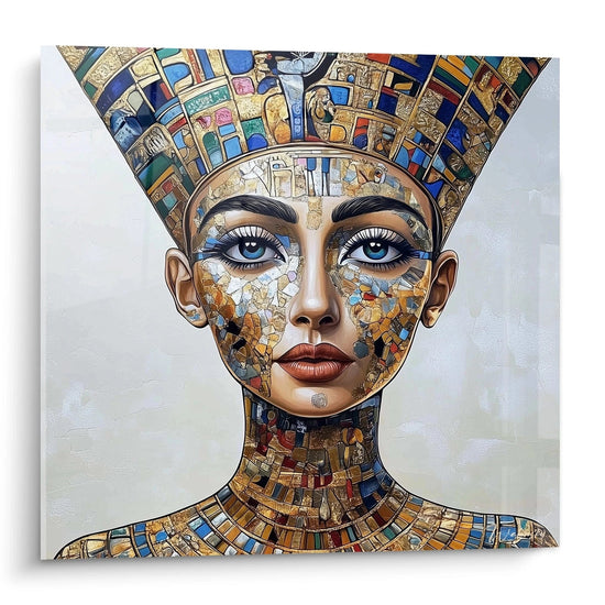 Nefertiti Mosaic Timeless Wall Art - Egypt Edition