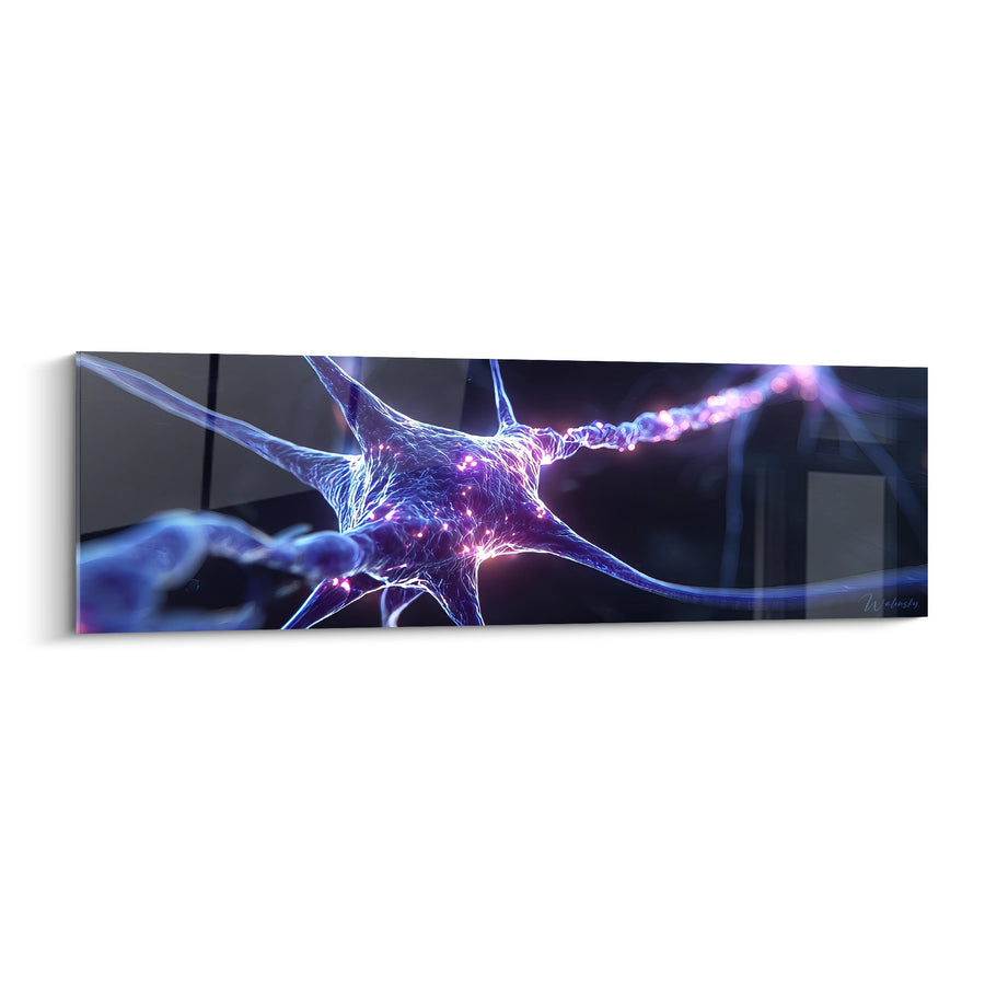Tableau neurone lumineux - Synapse électrique - édition neuronal