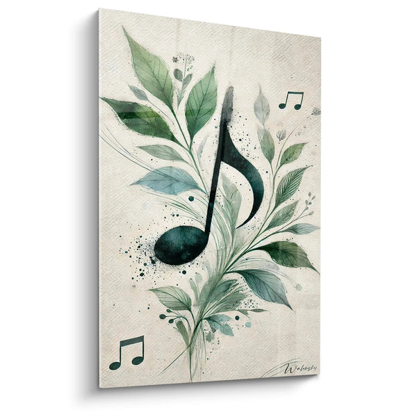 Cuadro Nota Musical N°1 - Edición Música Abstracta