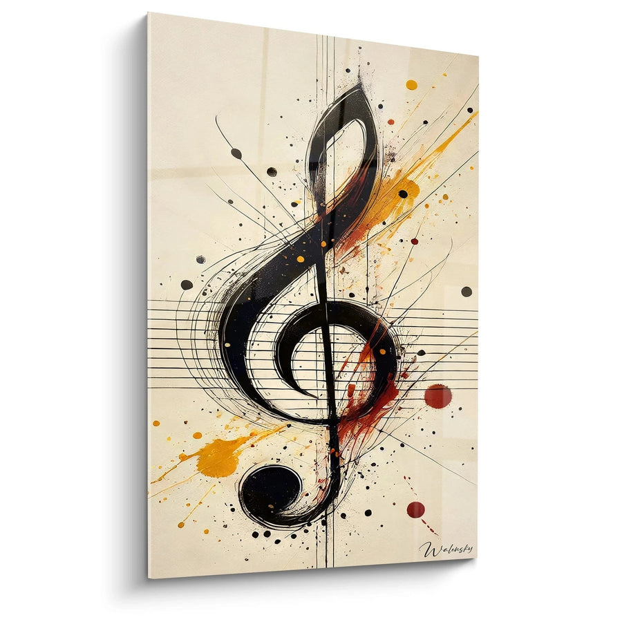 Cuadro Nota Musical Nº2 - Edición Música Abstracta