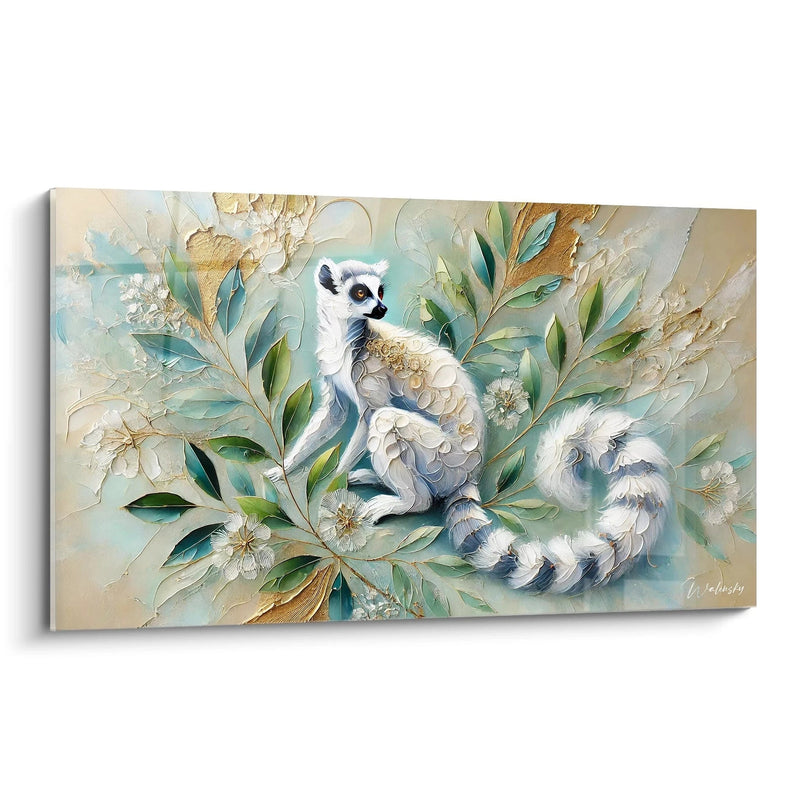 Silent Observer Painting - Lemur Edition Animals