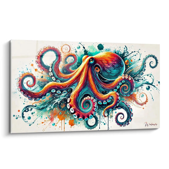 Tableau Odyssée Aquatique - Édition Poulpe Animaux