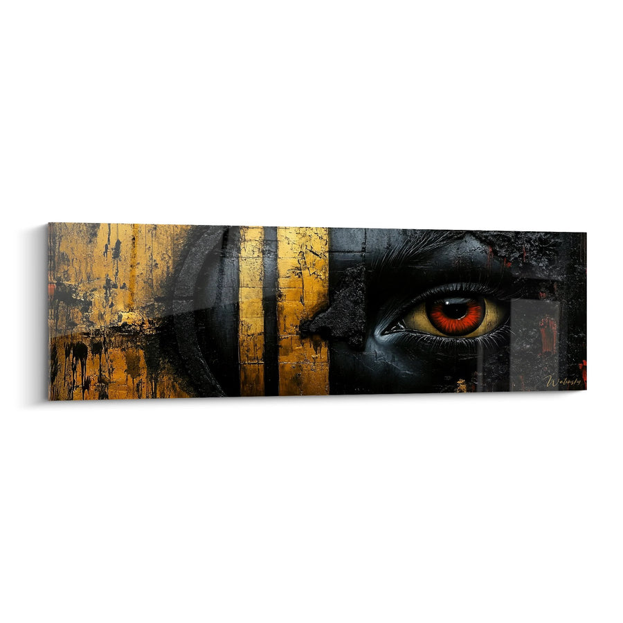 Tableau œil mystique - Regard ardent - édition moderne abstrait