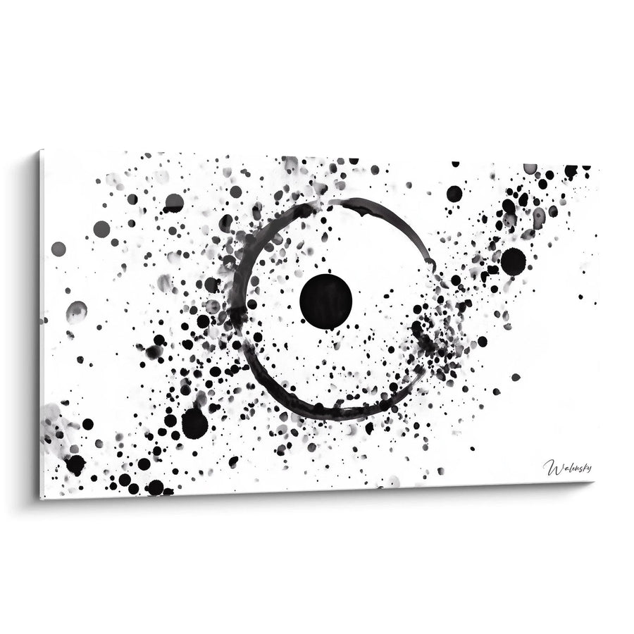 Tableau Orbite Chaotique - édition tacheté noir et blanc