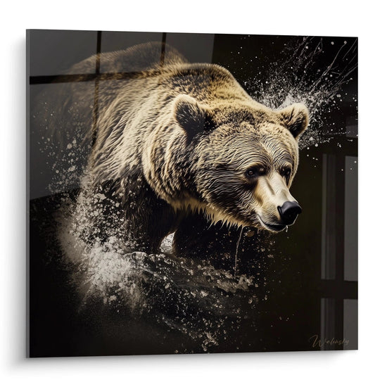 Cuadro Oso Pardo Guardián de las Fuentes - edición oso pardo