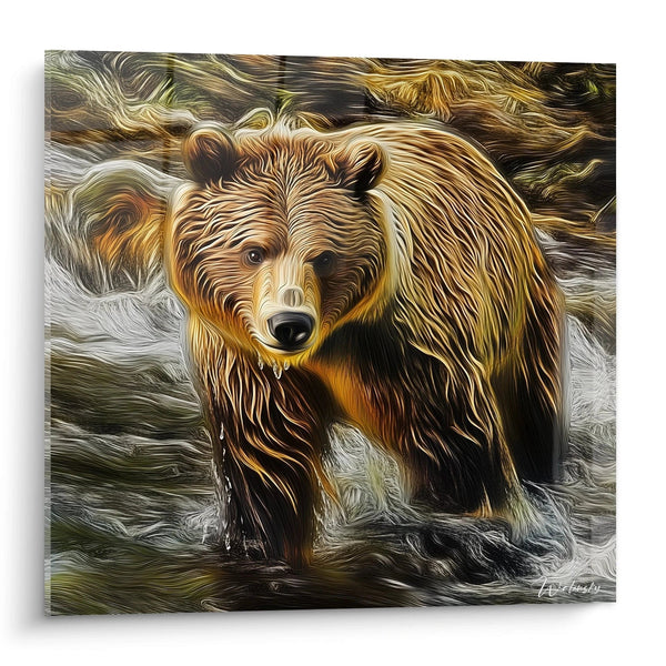 Cuadro Oso Pardo Gigante de los Ríos - edición oso pardo