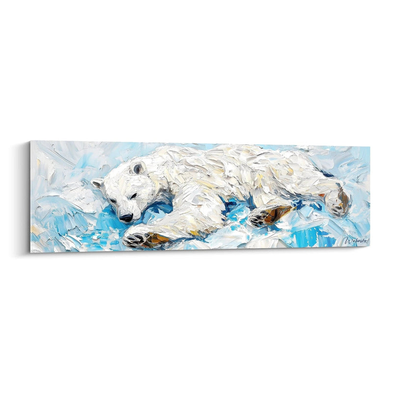 Eisbär Gemälde Traum vom Meereis - Eisbär Edition