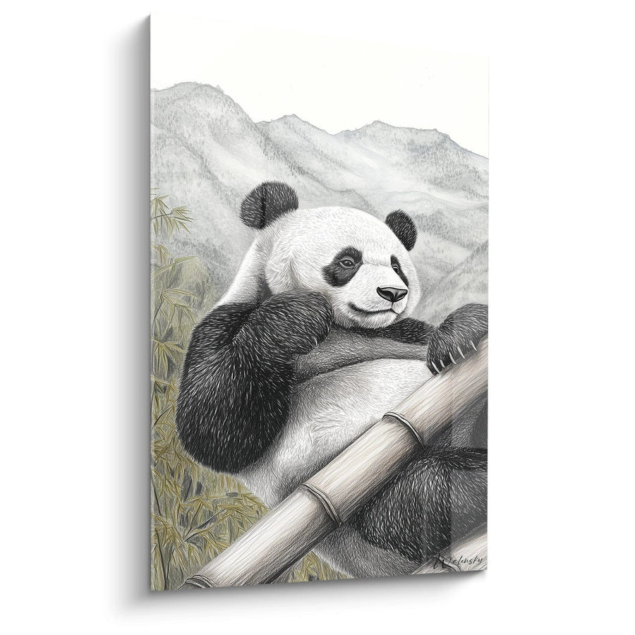 Tableau Panda repos contemplatif - édition panda