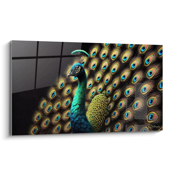 Cuadro de Pavo Real Imperial - Edición Pavo Animales